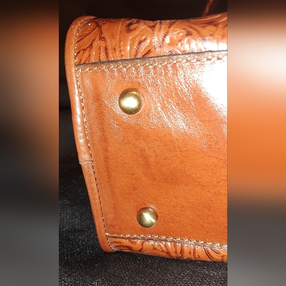 NWT  Patricia Nash Paris Large Satchel - *RARE* Tooled Rose -Color Florence - Picture 2 of 14